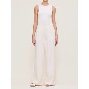 NEW DL1961 - WOMEN'S hepburn wide leg trouser in off white